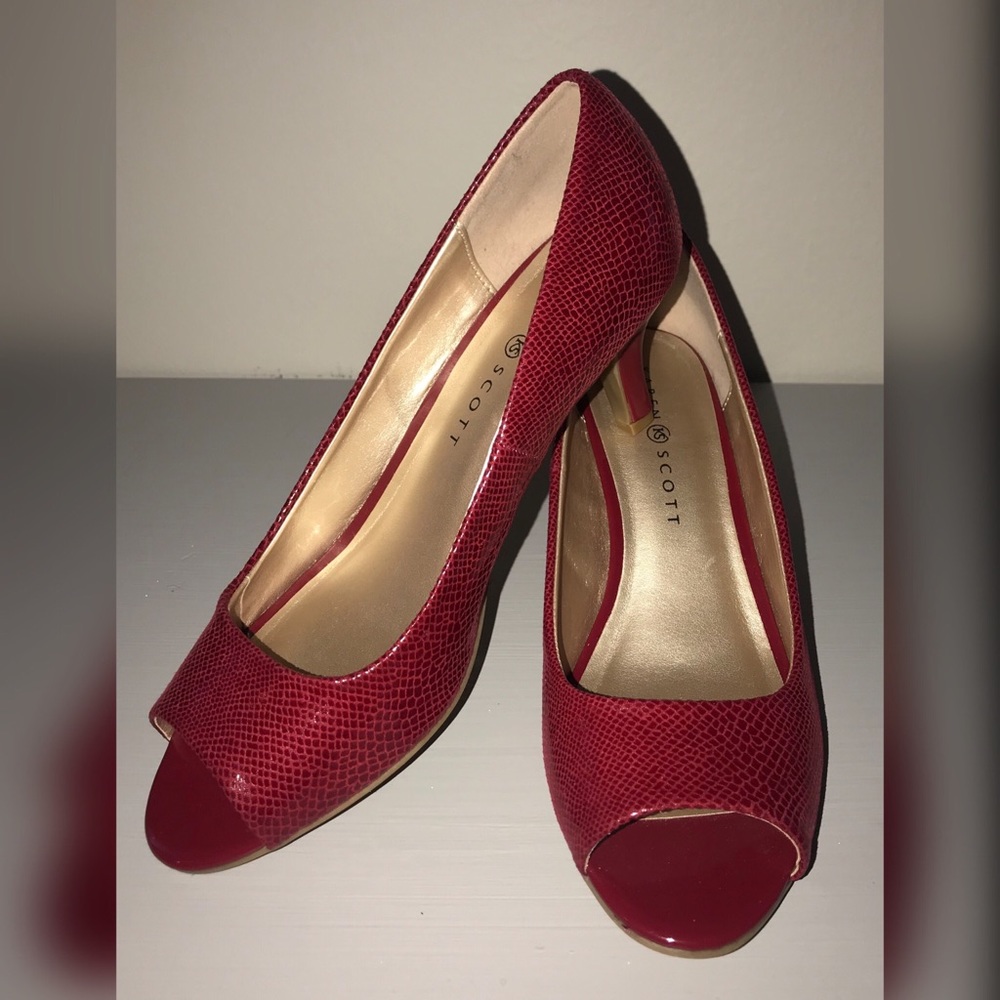 Karen Scott Mory peep-toe pumps